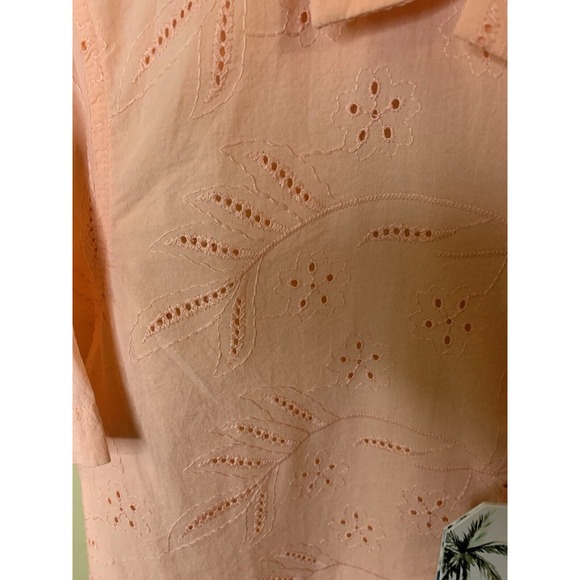 Free Planet New Collection SS Cotton Collared Button Down Faded Rose Mens S NWT - Picture 4 of 6